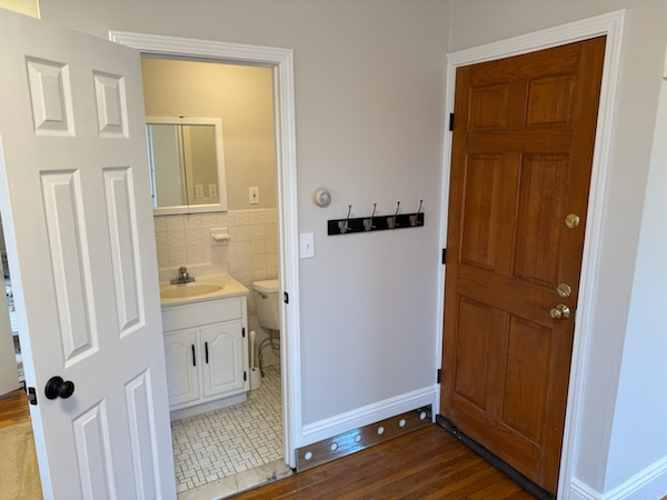 Entry and half bath - One bedroom apartment for rent